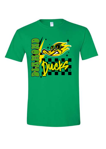 Checkered Retro Ducks Graphic Tee