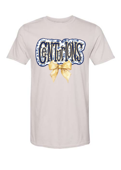 Blue Toile Graphic Tee