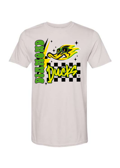 Checkered Retro Ducks Graphic Tee