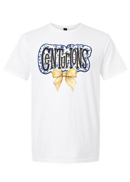 Blue Toile Graphic Tee