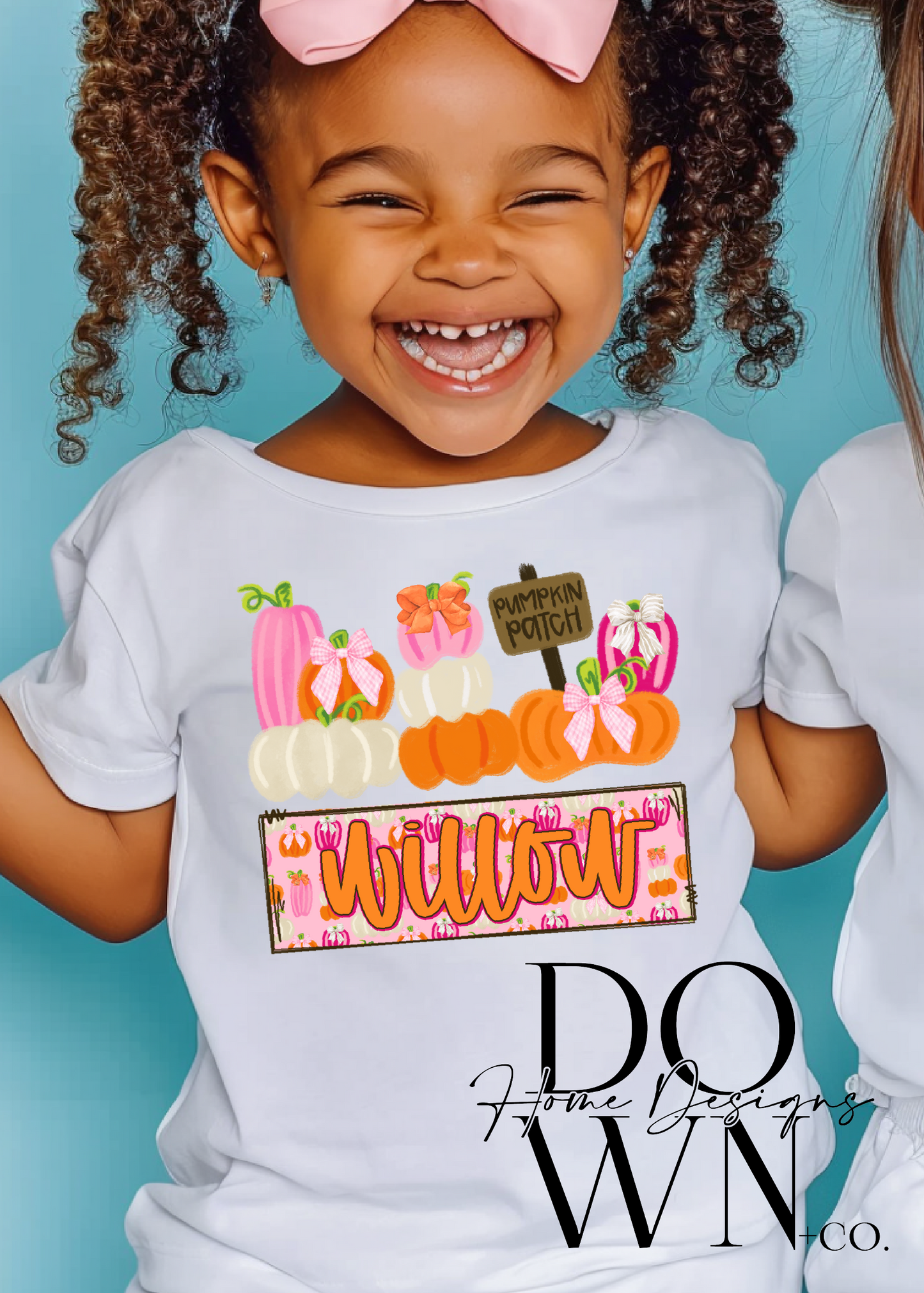 Girl Pumpkin Patch Name Tee