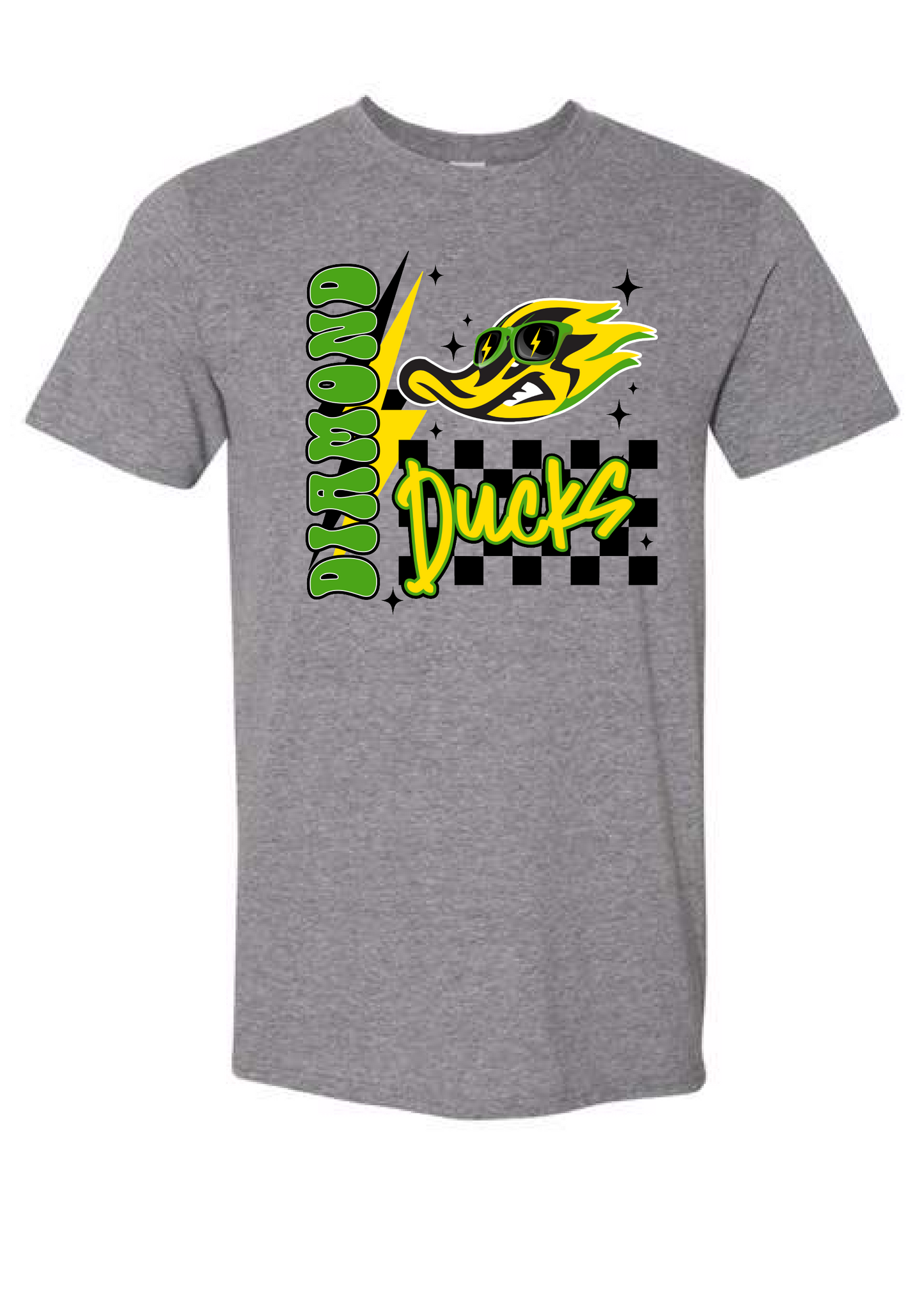 Checkered Retro Ducks Graphic Tee