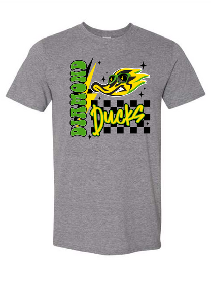 Checkered Retro Ducks Graphic Tee