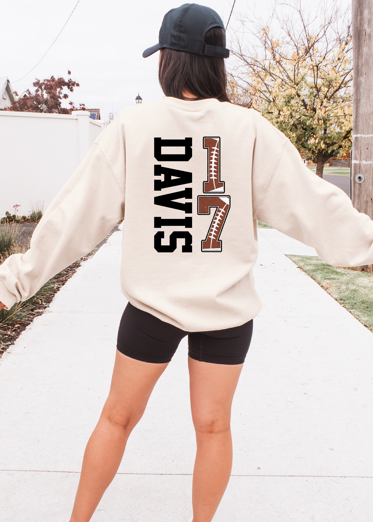 Custom Sports Team Number Sweatshirt