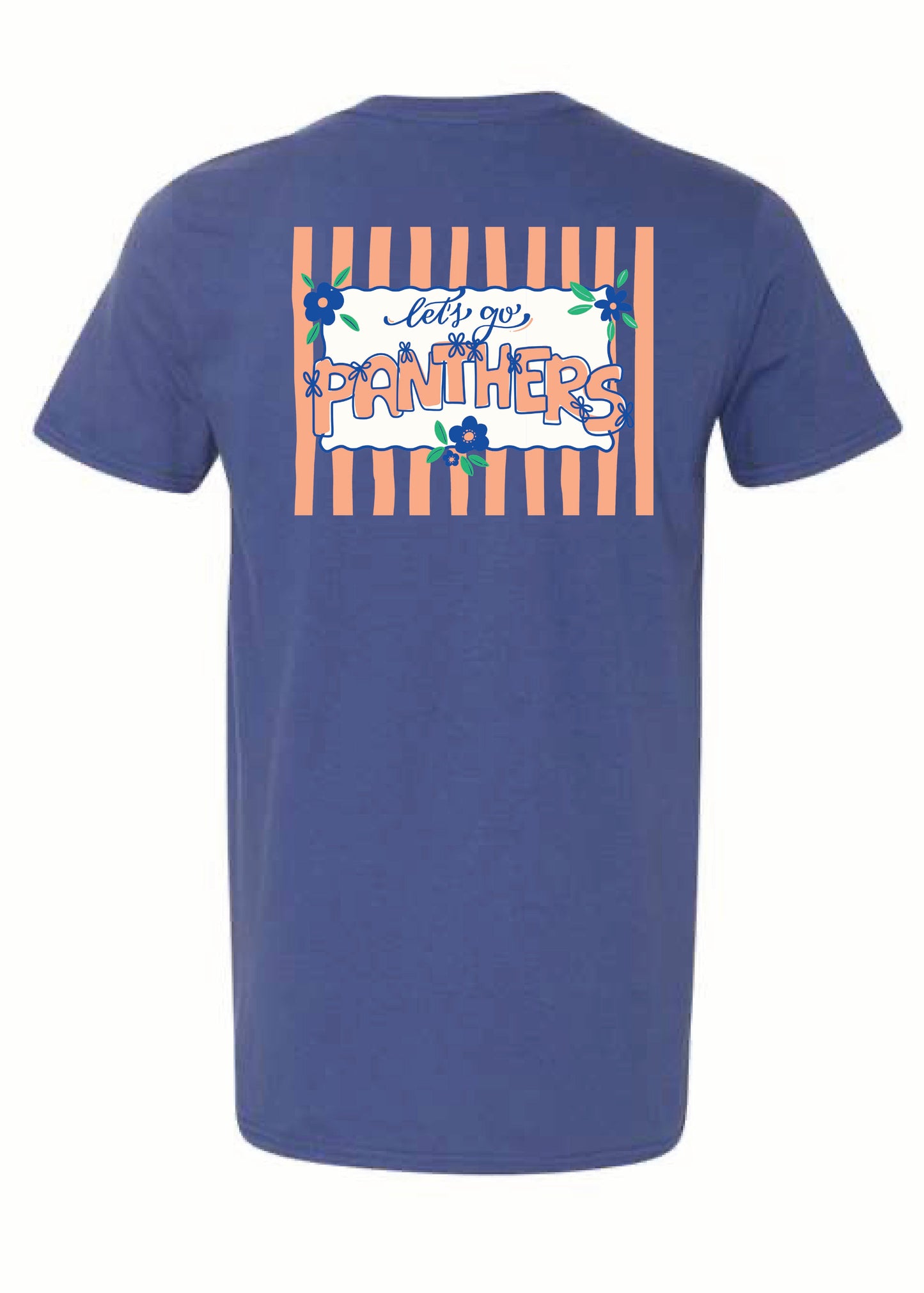 Chapman Panthers Coquette + Stripes Graphic Tee