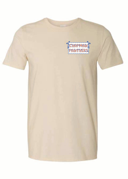 Chapman Panthers Coquette + Stripes Graphic Tee