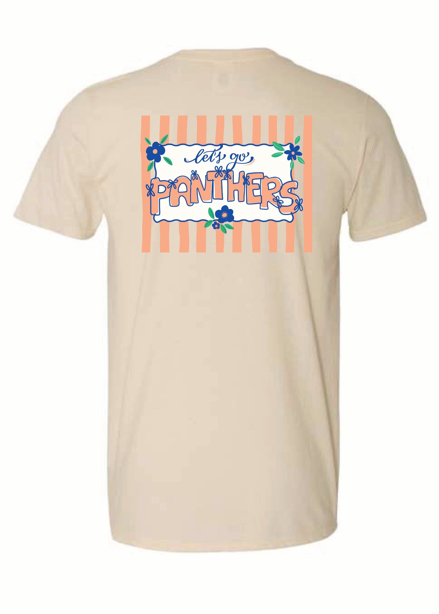 Chapman Panthers Coquette + Stripes Graphic Tee