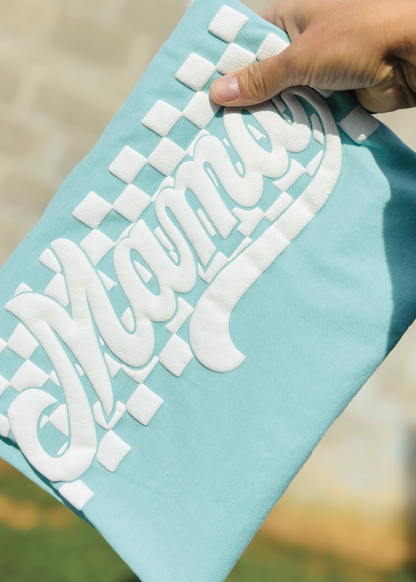 Comfort Color Checkered Name PUFF Tee