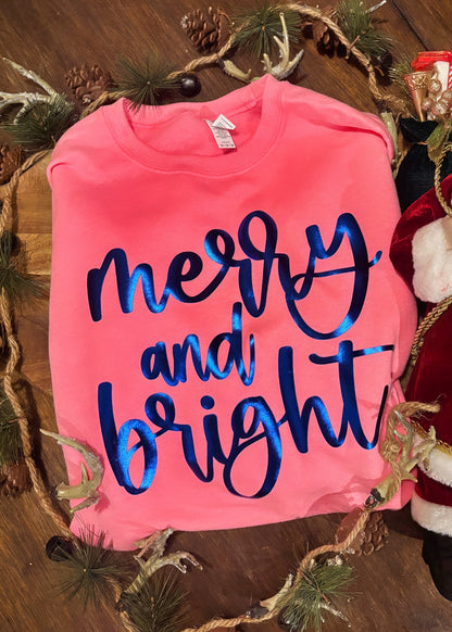 Metallic Puff Sweatshirt