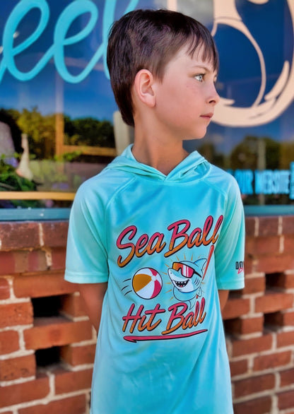 Sea Ball, Hit Ball Hooded Tee