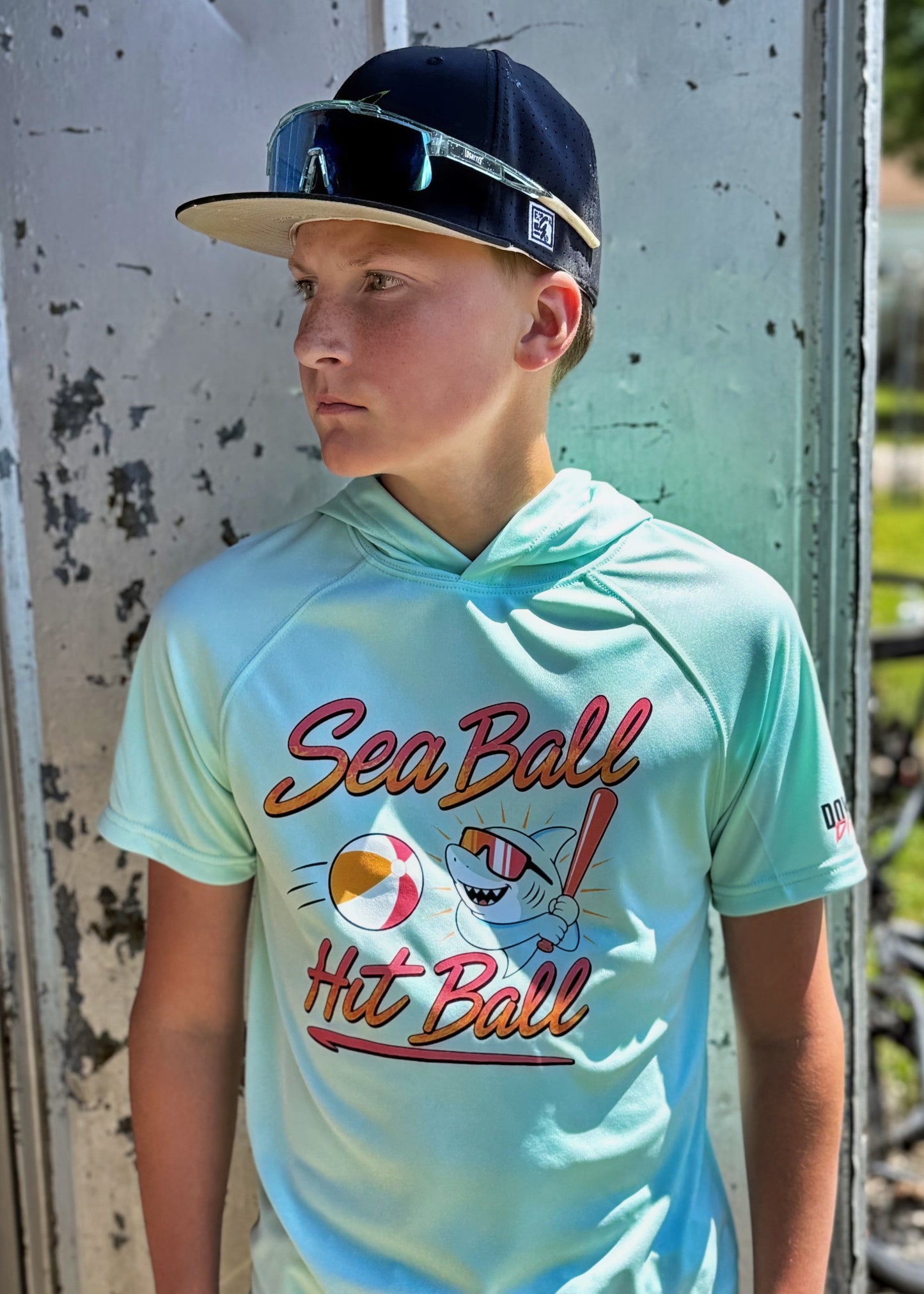 Sea Ball, Hit Ball Hooded Tee