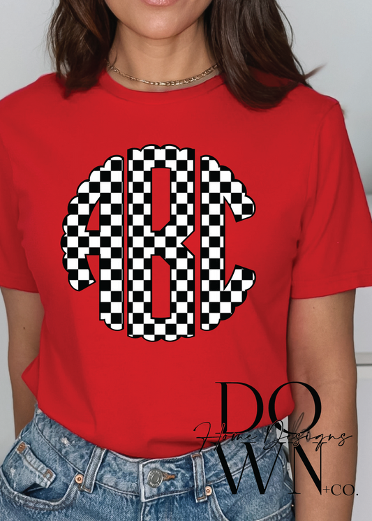 Checkered Monogram Tee