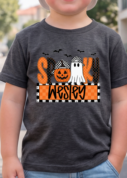 Checkered Boo Crew Tee