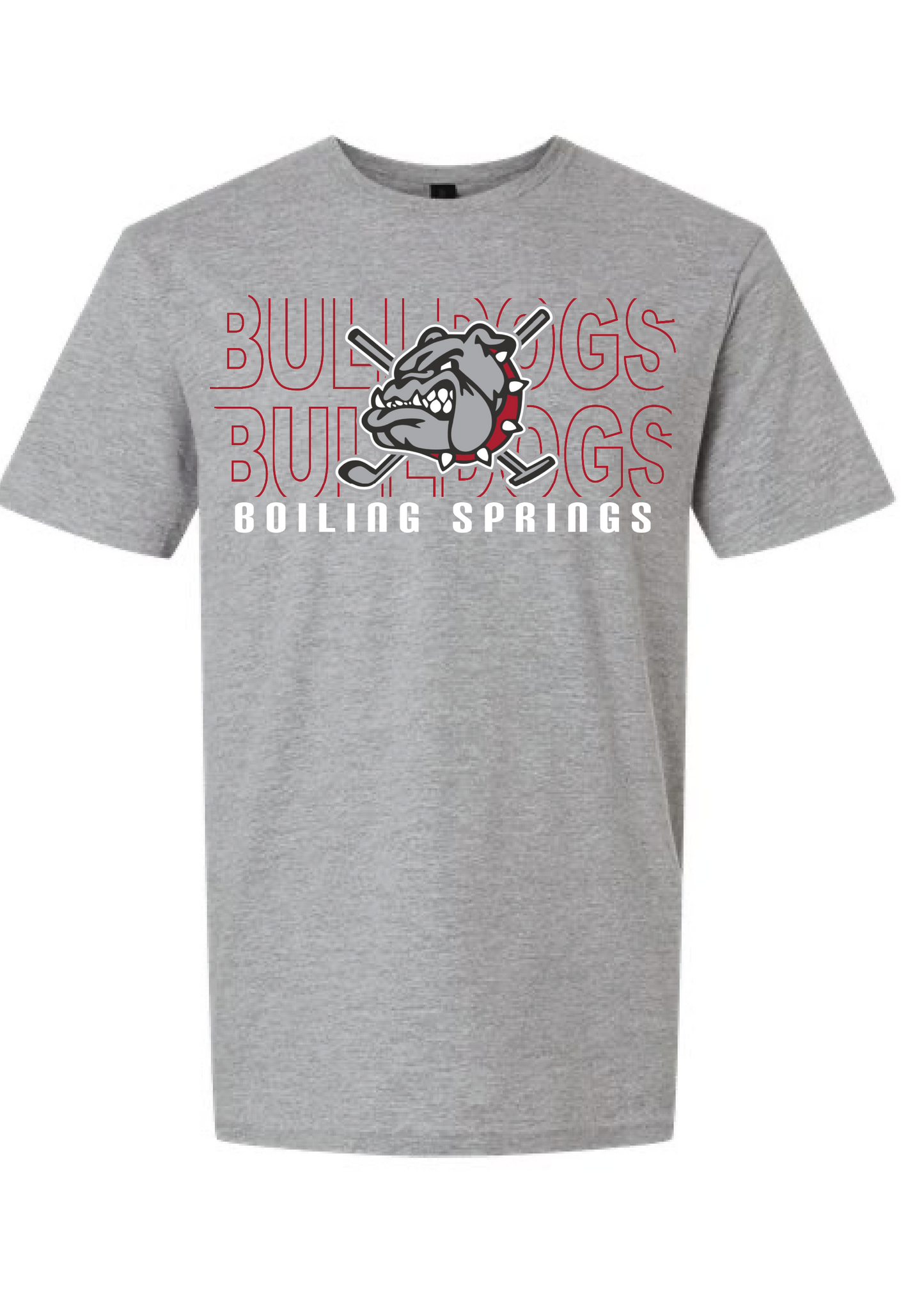 Boiling Springs Stacked Retro Graphic
