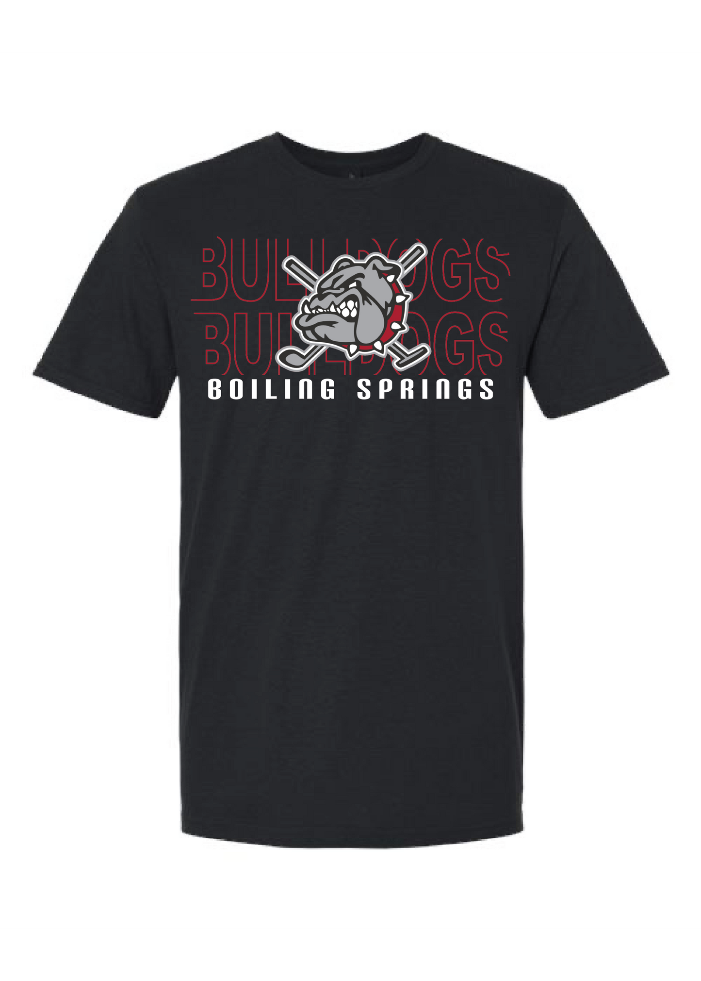 Boiling Springs Stacked Retro Graphic