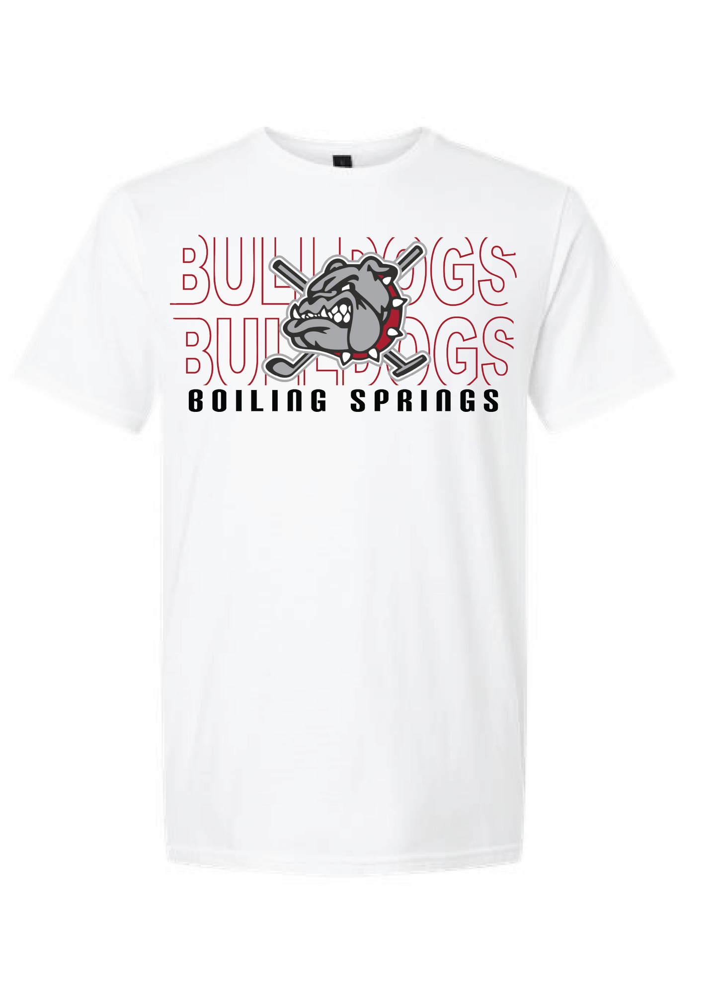 Boiling Springs Stacked Retro Graphic