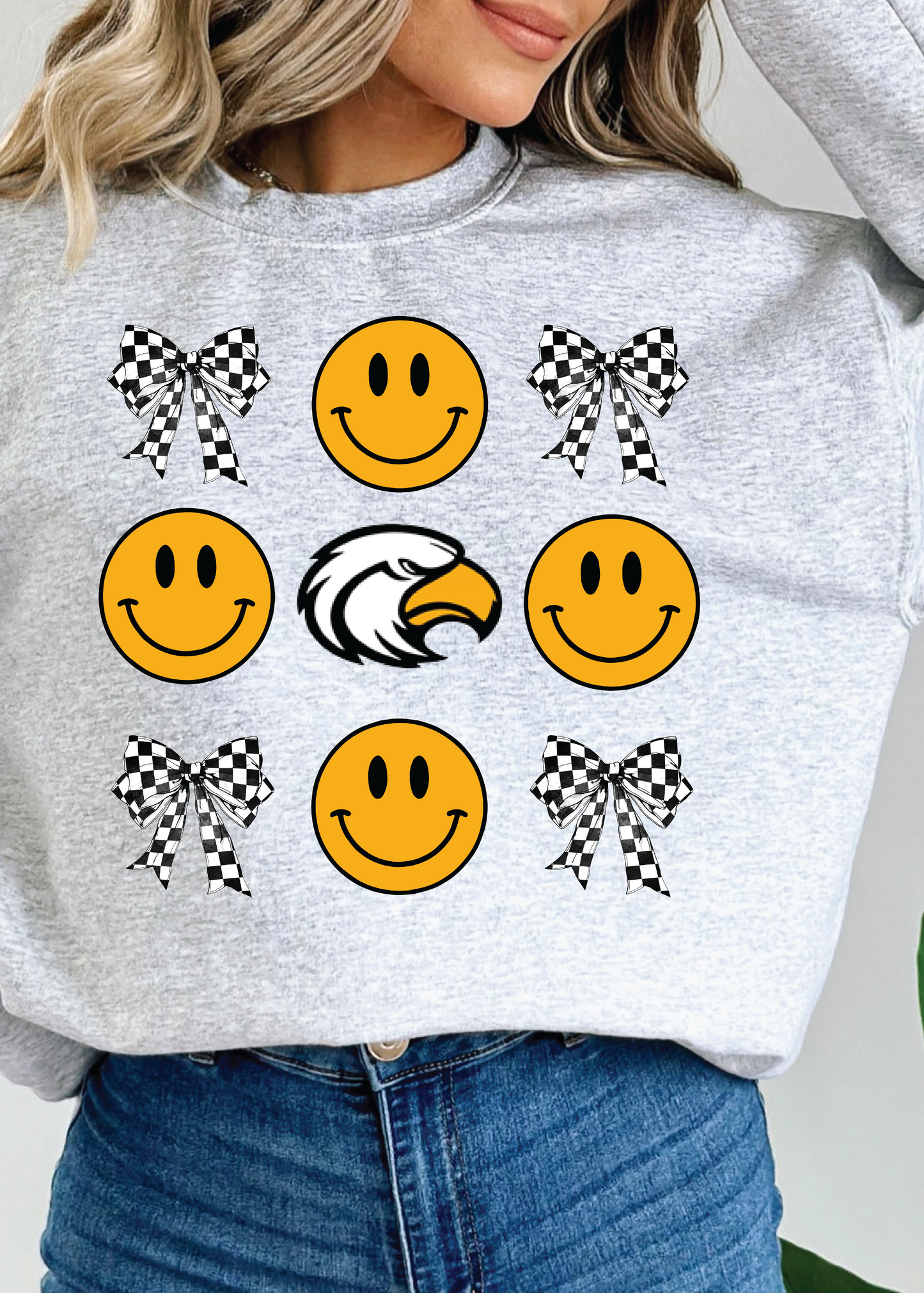 Chesnee Bows & Faces Crewneck