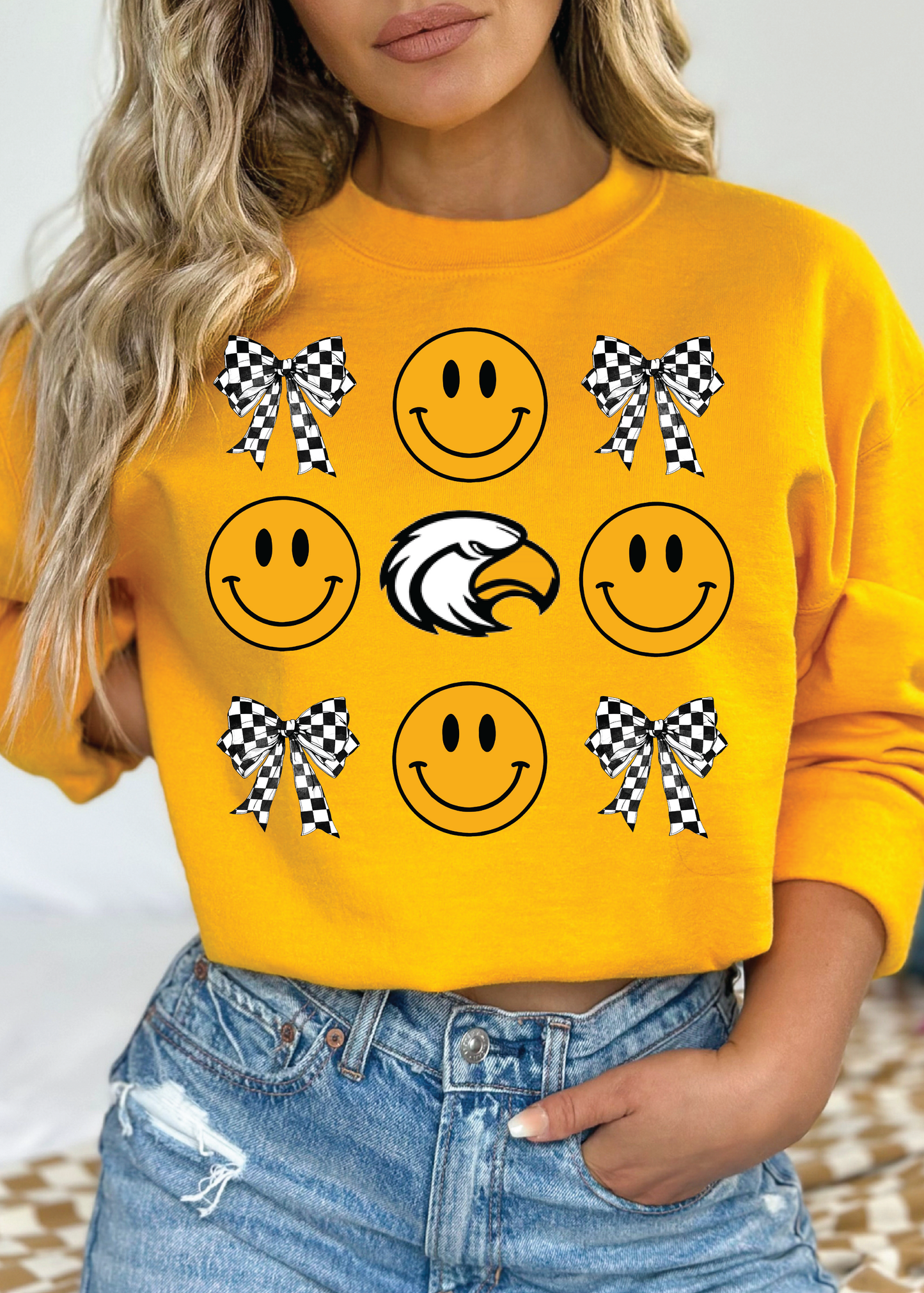 Chesnee Bows & Faces Crewneck