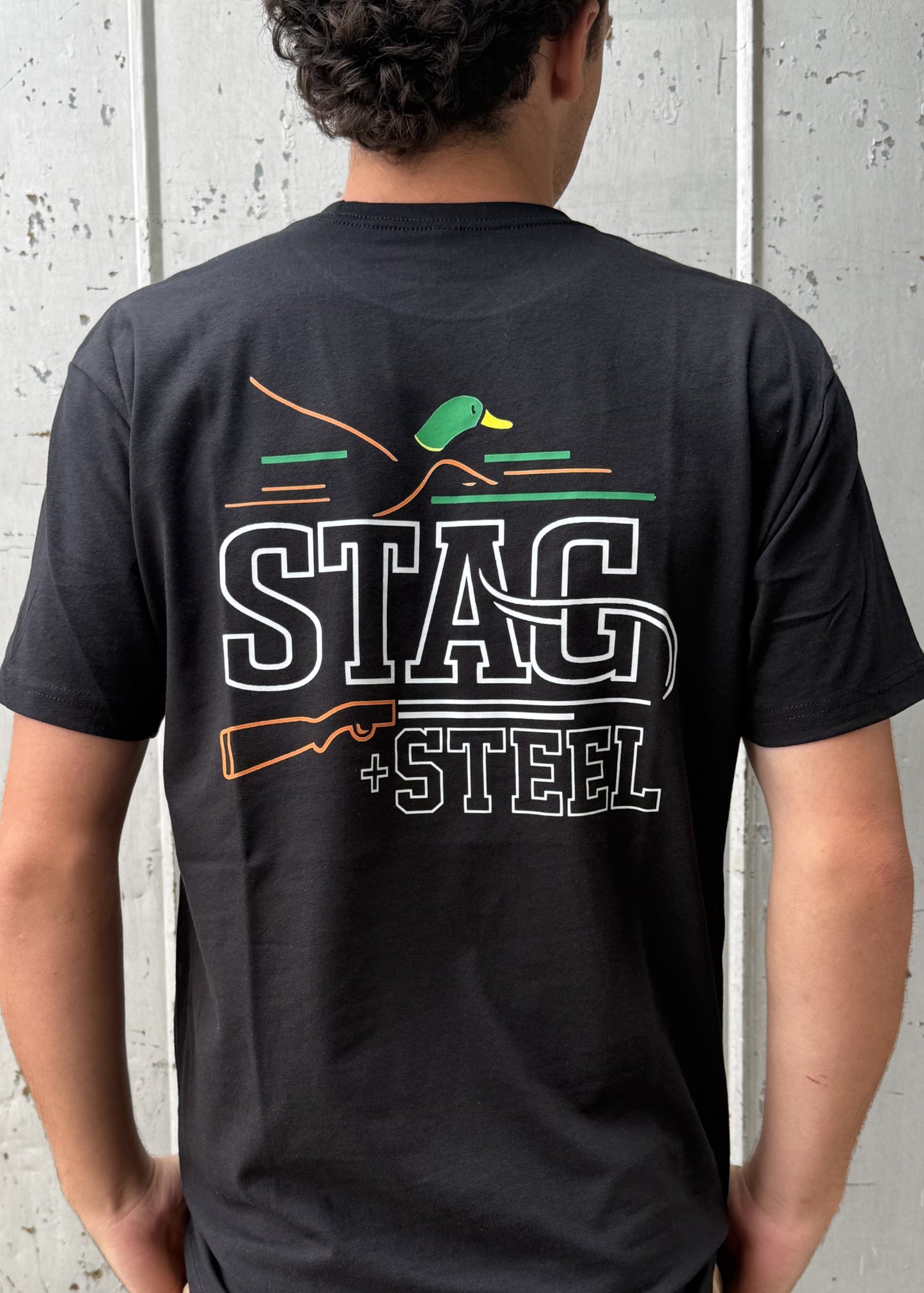 Neon Stag & Steel  Tee