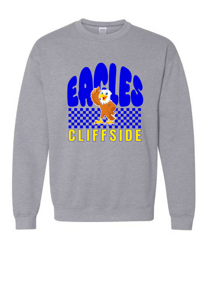 Cliffside Retro Checkered Sweatshirt
