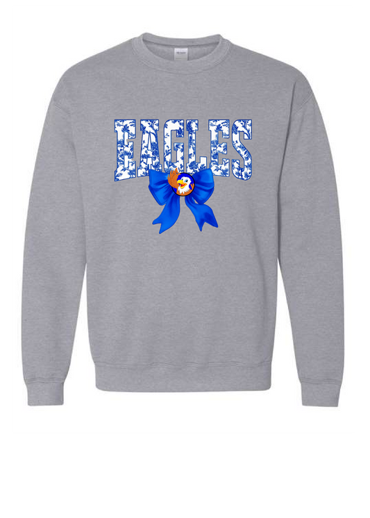 Cliffside  Toile Bow Sweatshirt