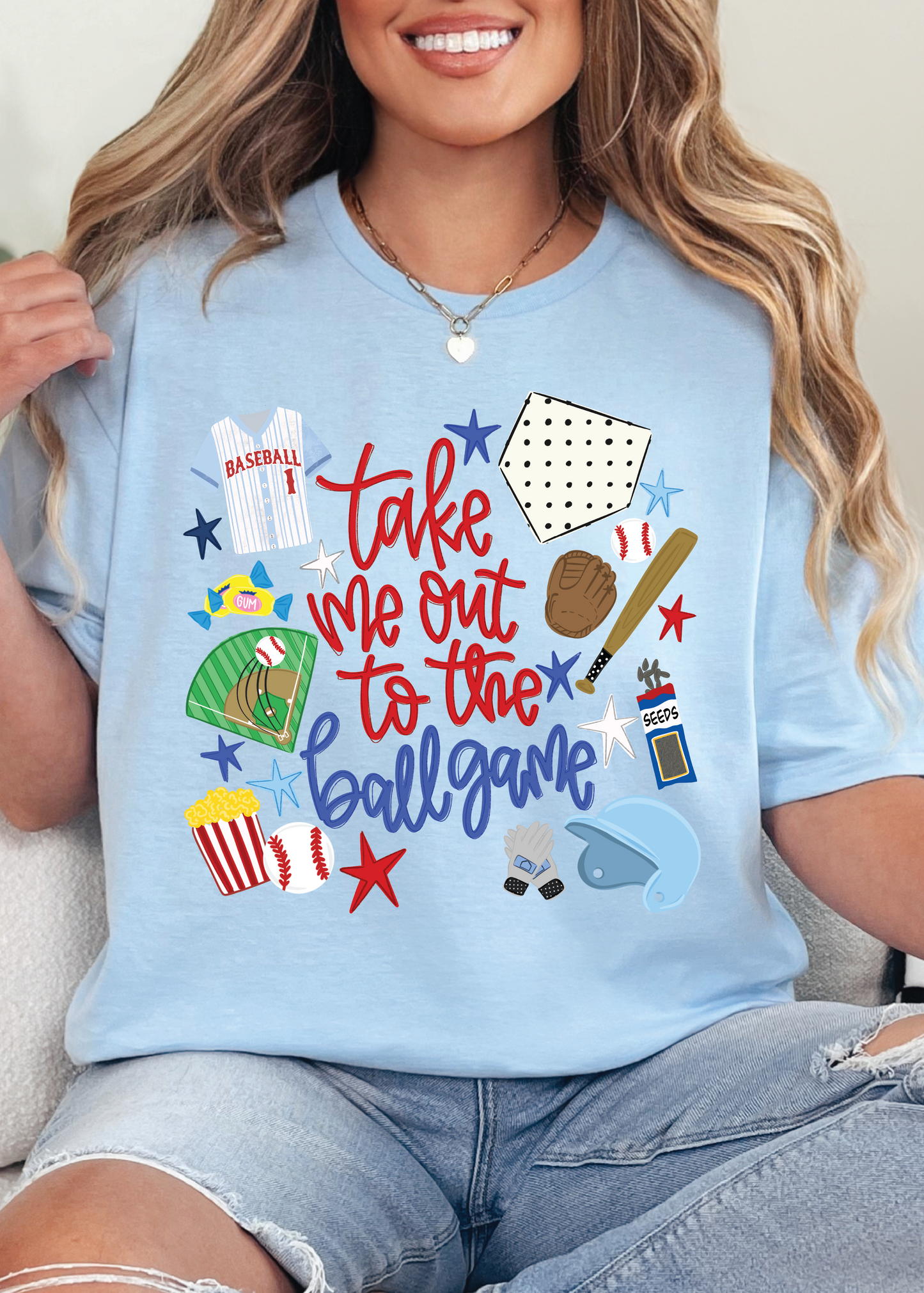 Take Me Out to the Ballgame tee