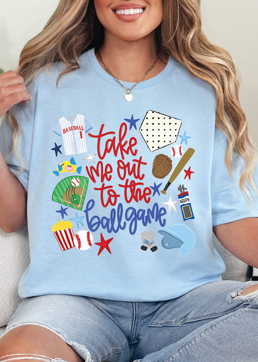 Take Me Out to the Ballgame tee