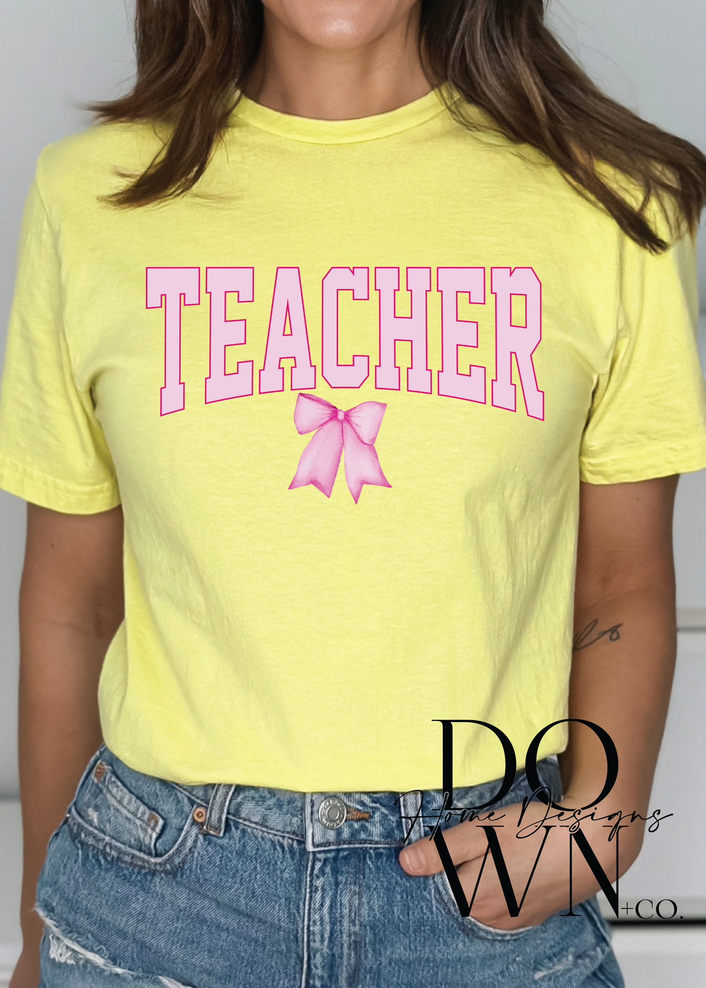 Athletic Teacher Bow Tee