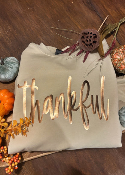 Metallic Puff Sweatshirt