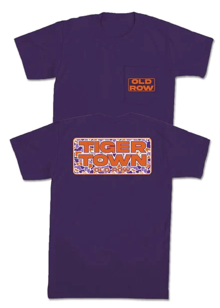 Tiger Town CL Camo Purple Pocket Tee