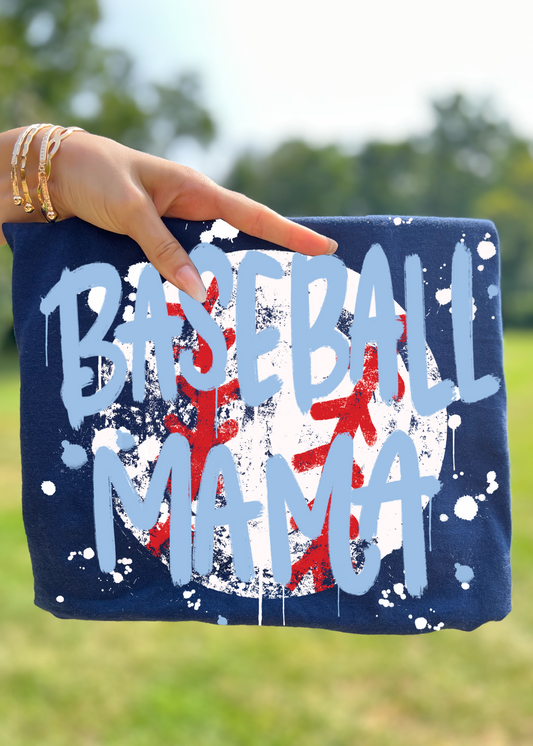 Paint Splatter Ballpark Mama