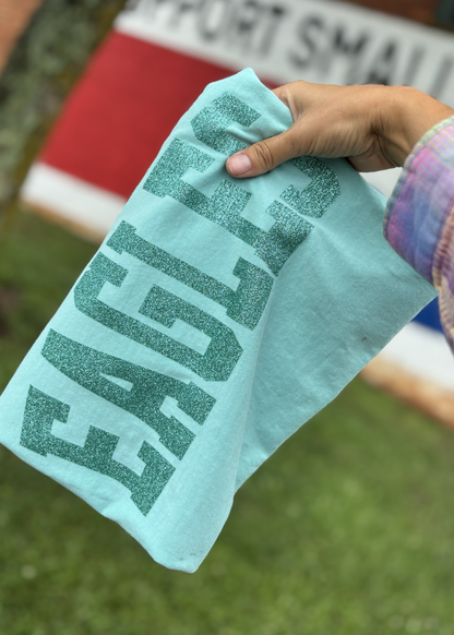 Glitter Tone on Tone Custom Comfort Color Tees