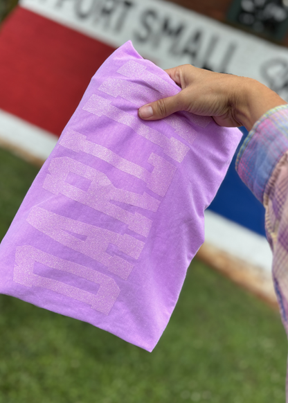 Glitter Tone on Tone Custom Comfort Color Tees