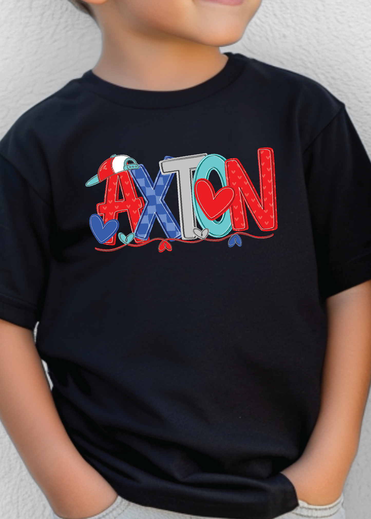 Boys Valentine's Name Plate