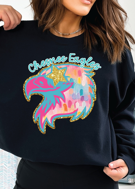 Eagles Watercolor Crewneck