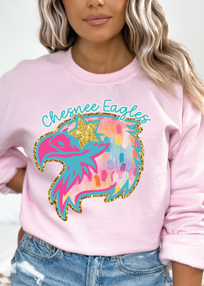 Eagles Watercolor Crewneck