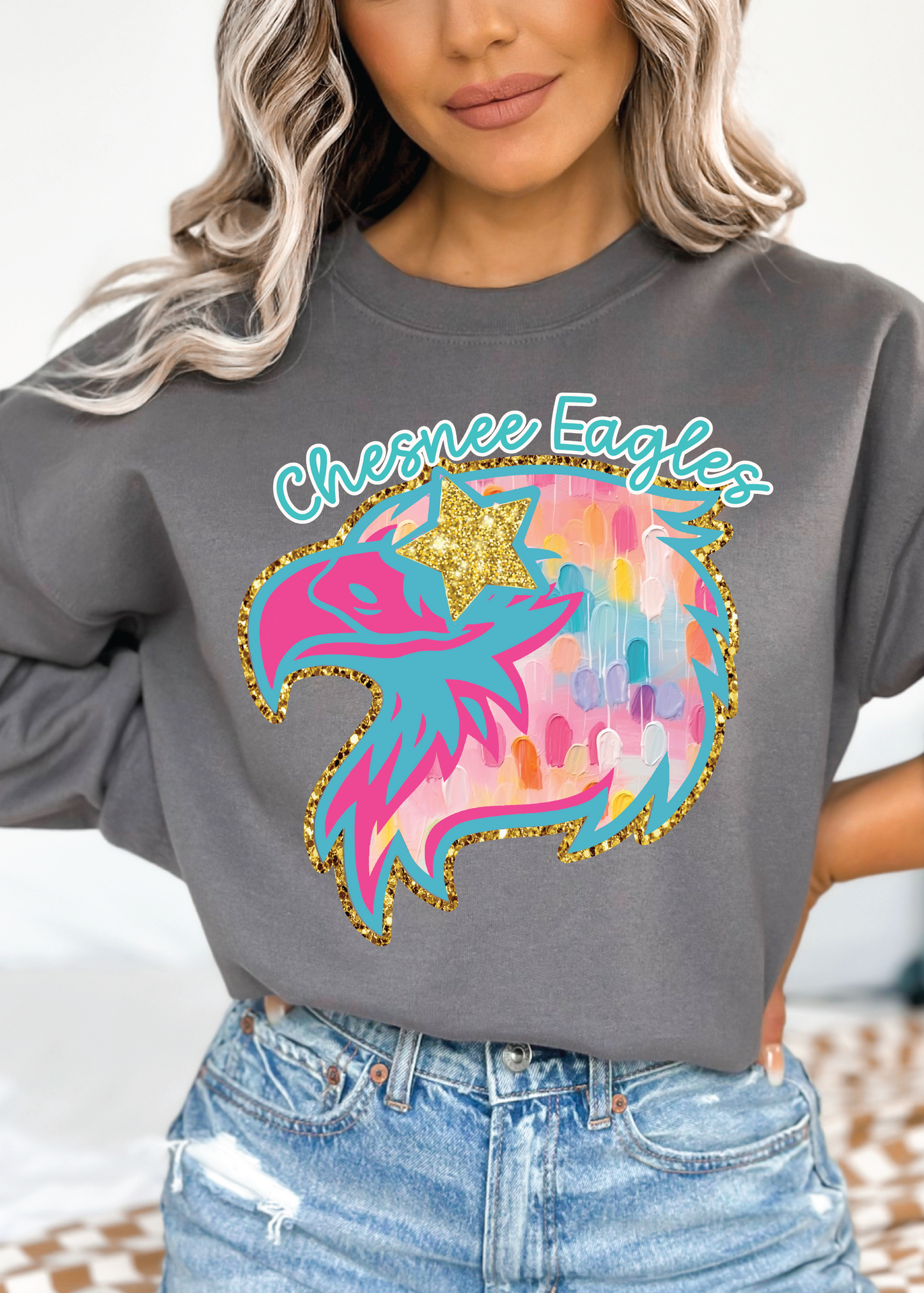 Eagles Watercolor Crewneck