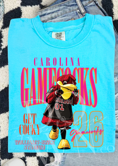 Retro Neon Mascot Comfort Color tee