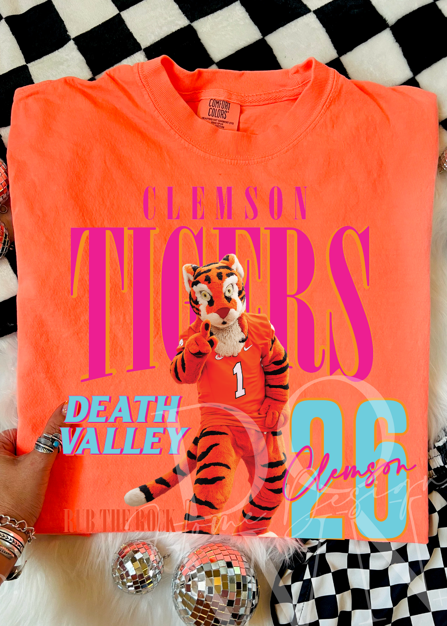 Retro Neon Mascot Comfort Color tee