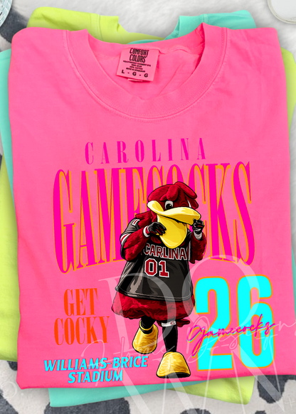 Retro Neon Mascot Comfort Color tee