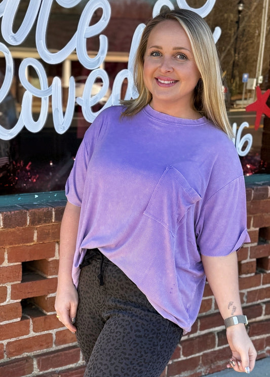 Easy Livin' Ribbed Top